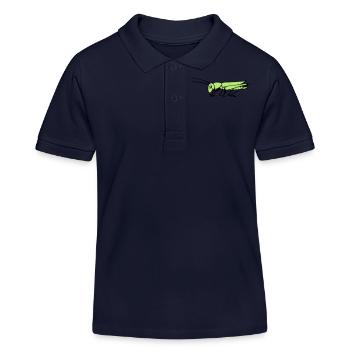 Sauterelle - Polo enfant bio Stanley/Stella - bleu marine - Devant