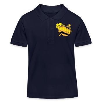 Monorail - Polo enfant bio Stanley/Stella - bleu marine - Devant