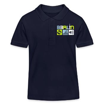 Berlin Musique - Polo enfant bio Stanley/Stella - bleu marine - Devant