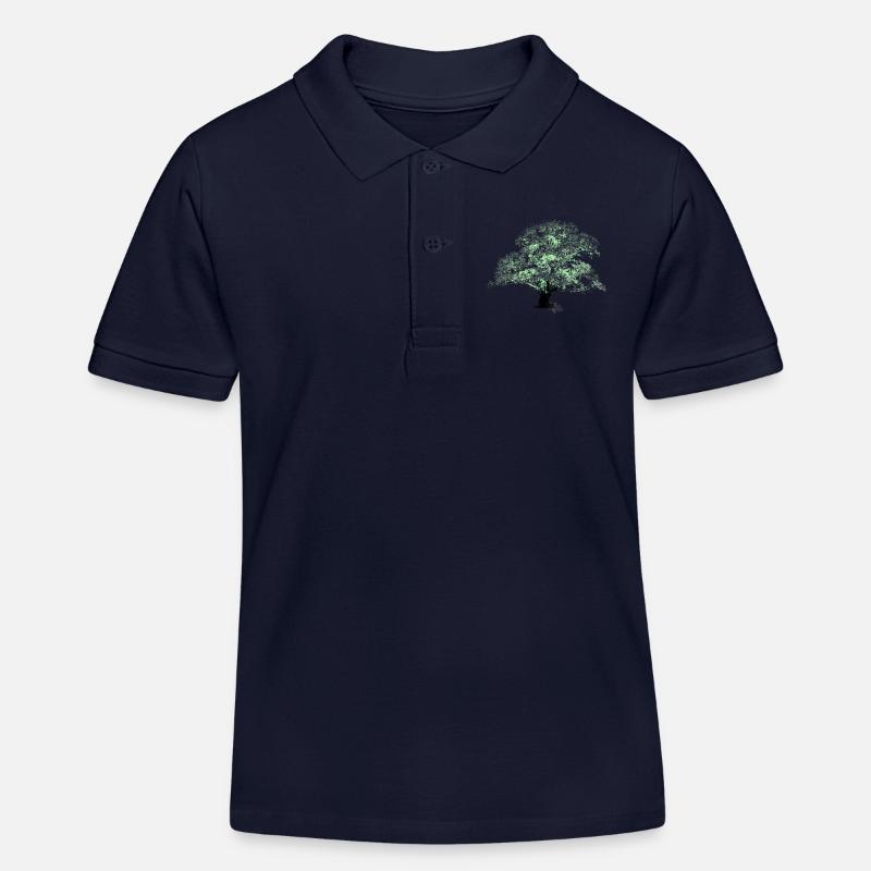 Oaktree - Polo enfant bio Stanley/Stella - bleu marine