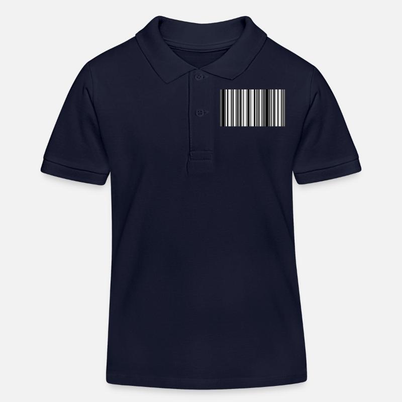 code barre - Polo enfant bio Stanley/Stella - bleu marine