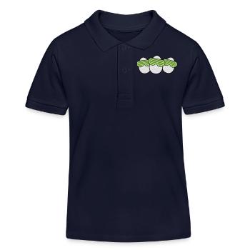 Funky Egg Crew - Polo enfant bio Stanley/Stella - bleu marine - Devant