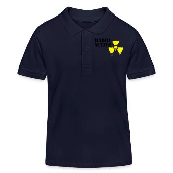 radioactif - Polo enfant bio Stanley/Stella - bleu marine - Devant