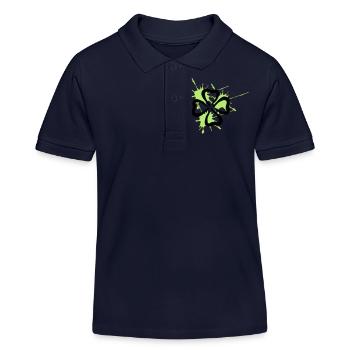 kleeblatt - Kinder Organic Poloshirt Mini Sprinter von Stanley/Stella - Navy - Vorne
