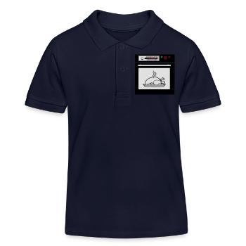 Braten in der Röhre (Schwangerschaft) - Kinder Organic Poloshirt Mini Sprinter von Stanley/Stella - Navy - Vorne