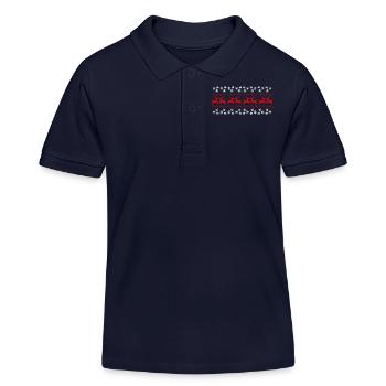 noel renne neige - Kinder Organic Poloshirt Mini Sprinter von Stanley/Stella - Navy - Vorne