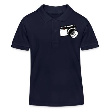 Kamera - Kinder Organic Poloshirt Mini Sprinter von Stanley/Stella - Navy - Vorne