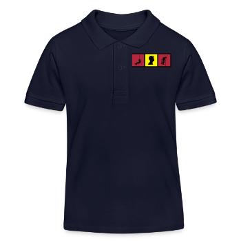 Speläologie / speläologe / Höhle / Hohlraum - Kinder Organic Poloshirt Mini Sprinter von Stanley/Stella - Navy - Vorne