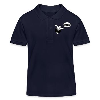 Buch - Kinder Organic Poloshirt Mini Sprinter von Stanley/Stella - Navy - Vorne