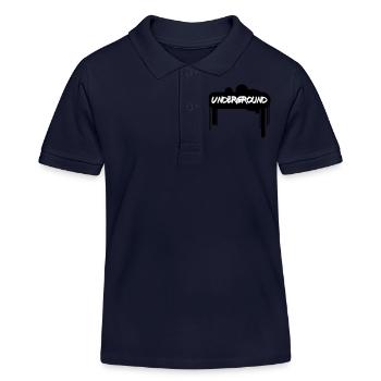 Spray Underground –Graffiti Style Streetart Design - Kinder Organic Poloshirt Mini Sprinter von Stanley/Stella - Navy - Vorne