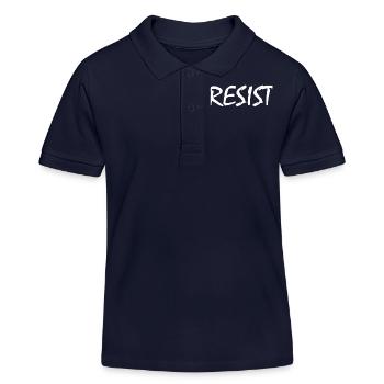Resist - Kids Organic Polo Shirt by Stanley/Stella - navy - Front