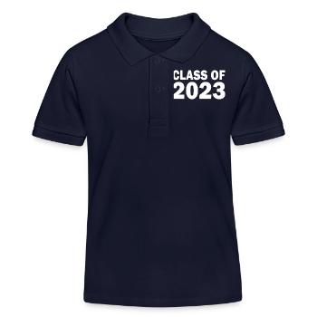 Class of 2023 - Kids Organic Polo Shirt by Stanley/Stella - navy - Front