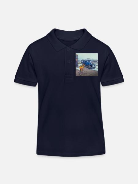 Ghost Town Bodie - Kinder Organic Poloshirt Mini Sprinter von Stanley/Stella - Navy