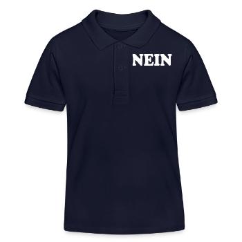 Nein - Kinder Organic Poloshirt Mini Sprinter von Stanley/Stella - Navy - Vorne