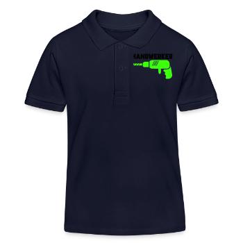 handwerker - Kinder Organic Poloshirt Mini Sprinter von Stanley/Stella - Navy - Vorne