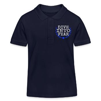 resilient courage cool bungee jumping safety bday - Kinder Organic Poloshirt Mini Sprinter von Stanley/Stella - Navy - Vorne