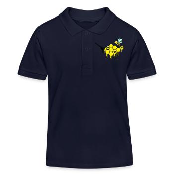 imker - Kinder Organic Poloshirt Mini Sprinter von Stanley/Stella - Navy - Vorne