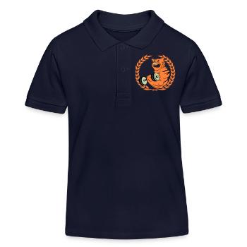 Tiger Muscle Bodybuilder - Polo enfant bio Stanley/Stella - bleu marine - Devant
