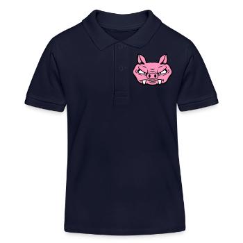 Méchant Sanglier Sanglier Dangereux Cochon Comique - Polo enfant bio Stanley/Stella - bleu marine - Devant