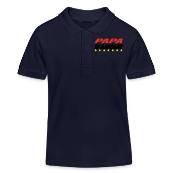 PAPA d'amour - Polo enfant bio Stanley/Stella - bleu marine - Devant