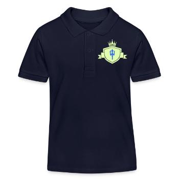 dreizack wappen - Kinder Organic Poloshirt Mini Sprinter von Stanley/Stella - Navy - Vorne