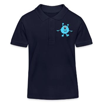 Monstre Alien - Polo enfant bio Stanley/Stella - bleu marine - Devant