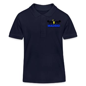 Madrid 2 - Polo enfant bio Stanley/Stella - bleu marine - Devant
