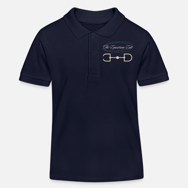 Pferdegebiss The Equestrian Edit - Kinder Organic Poloshirt Mini Sprinter von Stanley/Stella - Navy