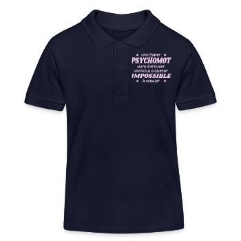 Ein Super-Psychomotorik-Therapeut - Kinder Organic Poloshirt Mini Sprinter von Stanley/Stella - Navy - Vorne
