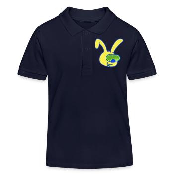 Lunettes de soleil lapin Grooves Stripes Fête Célébrer Fun - Polo enfant bio Stanley/Stella - bleu marine - Devant