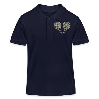 Schläger - Kinder Organic Poloshirt Mini Sprinter von Stanley/Stella - Navy - Vorne