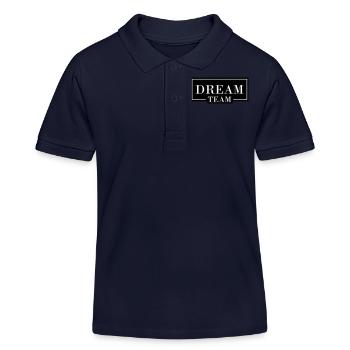 Équipe de rêve - Polo enfant bio Stanley/Stella - bleu marine - Devant