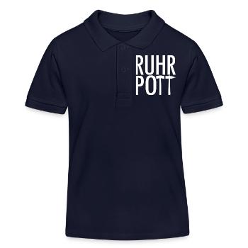 Ruhrpott - Kinder Organic Poloshirt Mini Sprinter von Stanley/Stella - Navy - Vorne