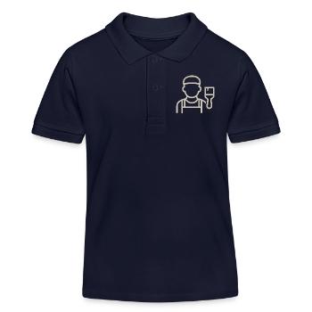 Der Maler - Kinder Organic Poloshirt Mini Sprinter von Stanley/Stella - Navy - Vorne