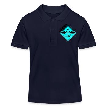 Pêche Pêche Hameçons - Polo enfant bio Stanley/Stella - bleu marine - Devant