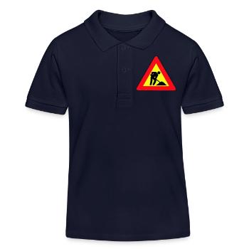 men at work - Kinder Organic Poloshirt Mini Sprinter von Stanley/Stella - Navy - Vorne
