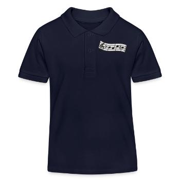 bach - Kinder Organic Poloshirt Mini Sprinter von Stanley/Stella - Navy - Vorne