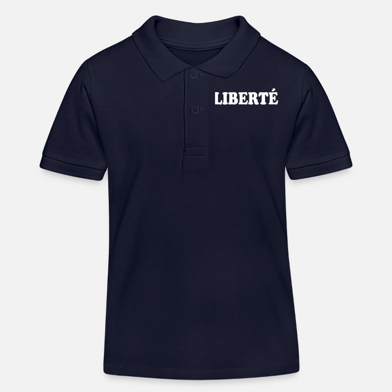 Liberté - Polo enfant bio Stanley/Stella - bleu marine