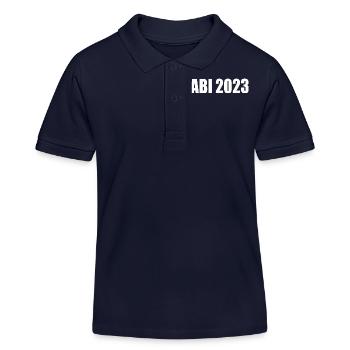 Abi 2023 - Kinder Organic Poloshirt Mini Sprinter von Stanley/Stella - Navy - Vorne