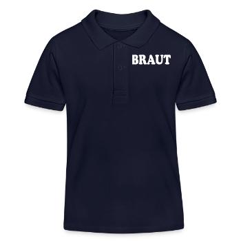 Braut - Kinder Organic Poloshirt Mini Sprinter von Stanley/Stella - Navy - Vorne