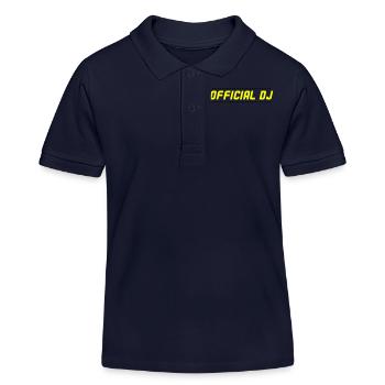 DJ officiel 002 - Polo enfant bio Stanley/Stella - bleu marine - Devant