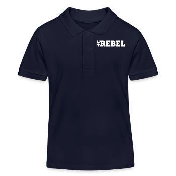 Rebell - Kinder Organic Poloshirt Mini Sprinter von Stanley/Stella - Navy - Vorne
