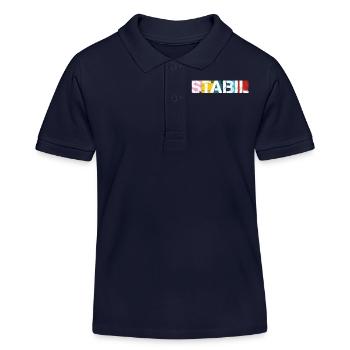 Stabil - Kinder Organic Poloshirt Mini Sprinter von Stanley/Stella - Navy - Vorne