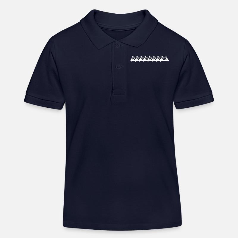Aviron - Polo enfant bio Stanley/Stella - bleu marine