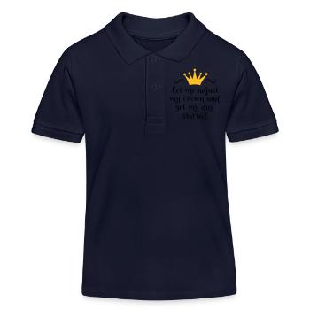 Krone - Kinder Organic Poloshirt Mini Sprinter von Stanley/Stella - Navy - Vorne