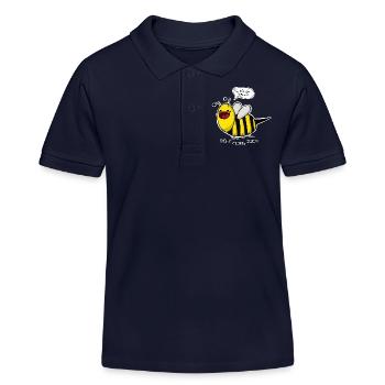 ICH BIN EINE BIENE MP - Kinder Organic Poloshirt Mini Sprinter von Stanley/Stella - Navy - Vorne