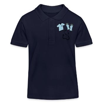 Krankenschwester - Kinder Organic Poloshirt Mini Sprinter von Stanley/Stella - Navy - Vorne