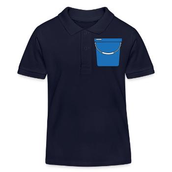 Eimer - Kinder Organic Poloshirt Mini Sprinter von Stanley/Stella - Navy - Vorne
