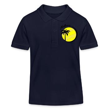 Majorque - Polo enfant bio Stanley/Stella - bleu marine - Devant