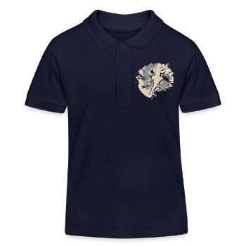 Escalade de la Saint-Valentin pour hommes - Polo enfant bio Stanley/Stella - bleu marine - Devant